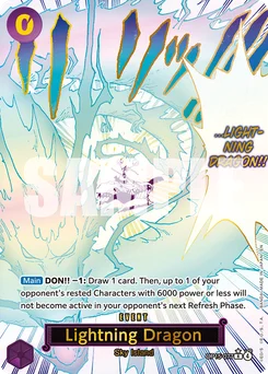 Lightning Dragon OP15-077 P1 Adventure On Kami’S Island