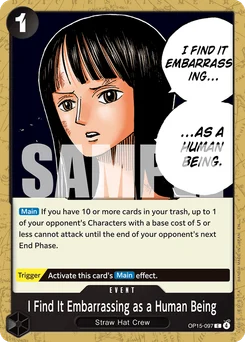 I Find It Embarrassing as a Human Being OP15-097 Adventure On Kami’S Island