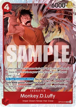 Monkey.D.Luffy OP16-015 The Time of Battle
