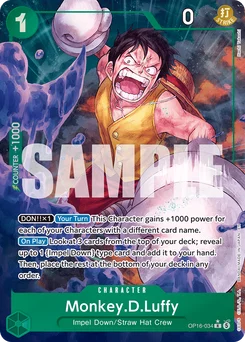 Monkey.D.Luffy OP16-034 P1 The Time of Battle