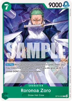 Roronoa Zoro OP16-035 The Time of Battle