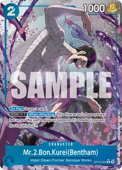 Mr.2.Bon.Kurei(Bentham) OP16-055 P1 The Time of Battle
