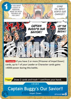 Captain Buggy's Our Savior!! OP16-057 The Time of Battle