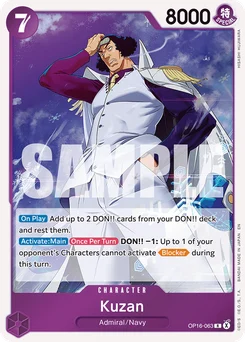 Kuzan OP16-063 The Time of Battle