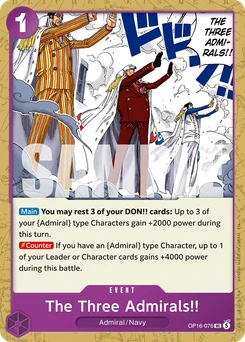 The Three Admirals!! OP16-076 The Time of Battle