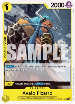 Avalo Pizarro OP16-102 The Time of Battle