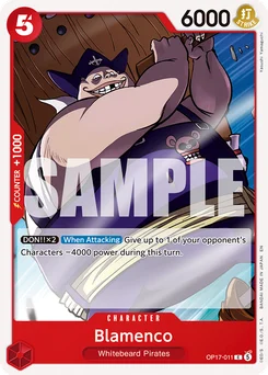 Blamenco OP17-011 The World’S Strongest Warriors
