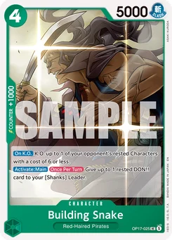 Building Snake OP17-025 The World’S Strongest Warriors