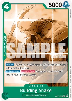 Building Snake OP17-025 P1 The World’S Strongest Warriors