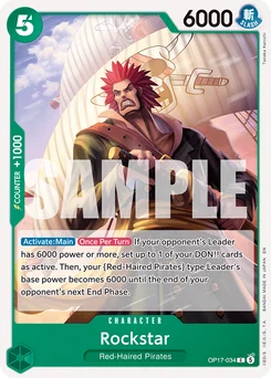 Rockstar OP17-034 The World’S Strongest Warriors
