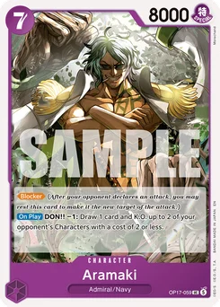 Aramaki OP17-059 The World’S Strongest Warriors