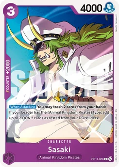 Sasaki OP17-068 The World’S Strongest Warriors