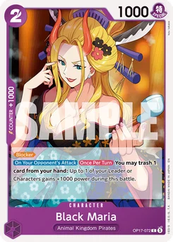 Black Maria OP17-072 The World’S Strongest Warriors