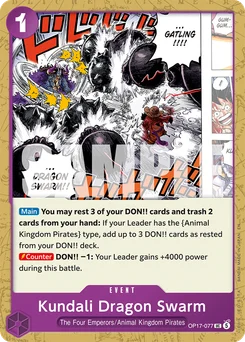 Kundali Dragon Swarm OP17-077 The World’S Strongest Warriors