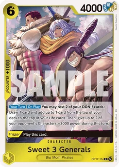 Sweet 3 Generals OP17-114 The World’S Strongest Warriors