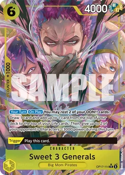Sweet 3 Generals OP17-114 P1 The World’S Strongest Warriors