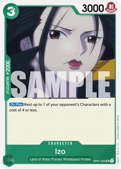 Izo OP01-033 R1 One Piece Card the Best