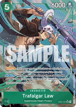 Trafalgar Law OP01-047 P4 One Piece Card the Best