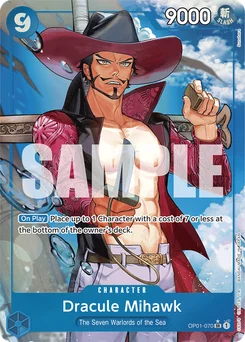 Dracule Mihawk OP01-070 P4 One Piece Card the Best