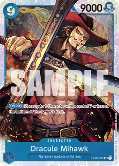 Dracule Mihawk OP01-070 R1 One Piece Card the Best