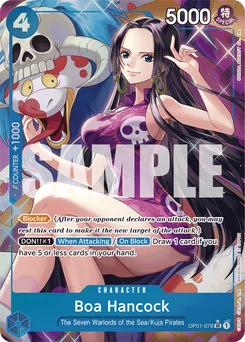 Boa Hancock OP01-078 P4 One Piece Card the Best