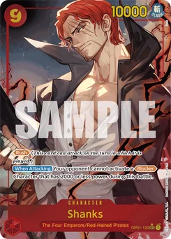 Shanks OP01-120 P5 One Piece Card the Best