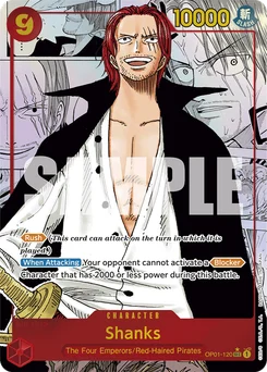 Shanks OP01-120 R2 One Piece Card the Best