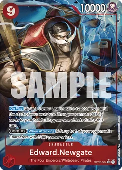 Edward.Newgate OP02-004 P4 One Piece Card the Best