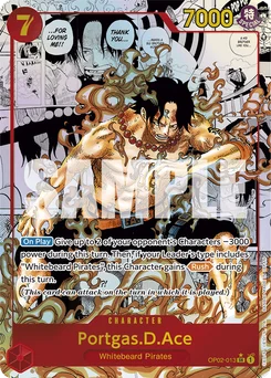 Portgas.D.Ace OP02-013 R1 One Piece Card the Best