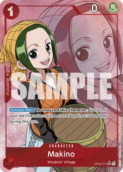 Makino OP02-015 P4 One Piece Card the Best