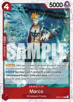 Marco OP02-018 P4 One Piece Card the Best