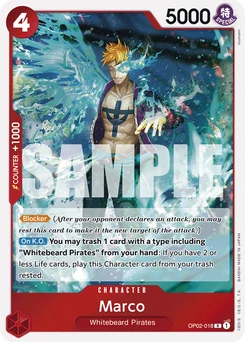 Marco OP02-018 R2 One Piece Card the Best