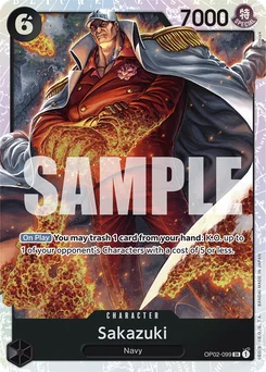 Sakazuki OP02-099 R1 One Piece Card the Best