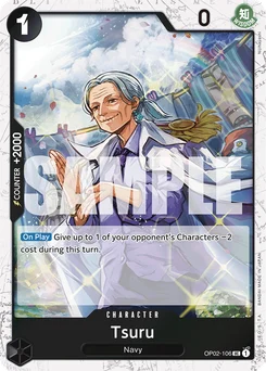 Tsuru OP02-106 P4 One Piece Card the Best
