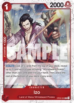 Izo OP03-003 P4 One Piece Card the Best