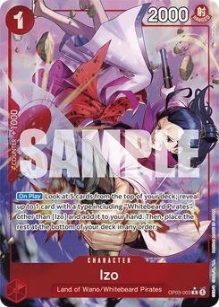 Izo OP03-003 P6 One Piece Card the Best