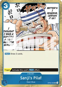 Sanji's Pilaf OP03-056 P2 One Piece Card the Best