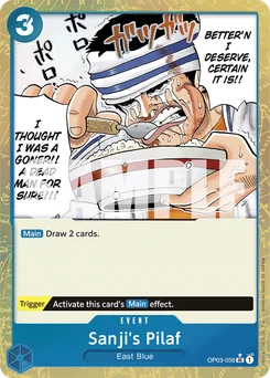 Sanji's Pilaf OP03-056 P3 One Piece Card the Best
