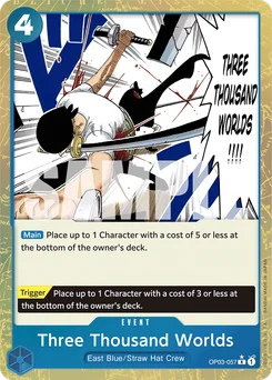 Three Thousand Worlds OP03-057 P3 One Piece Card the Best