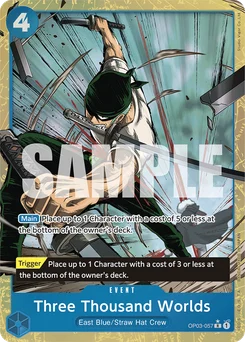 Three Thousand Worlds OP03-057 P4 One Piece Card the Best