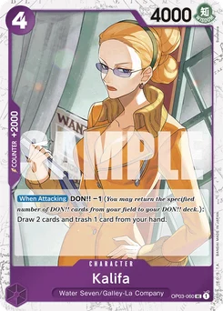 Kalifa OP03-060 P2 One Piece Card the Best