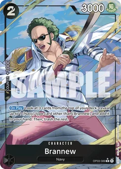 Brannew OP03-089 P6 One Piece Card the Best