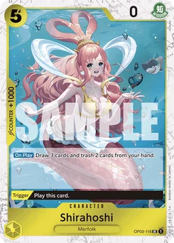 Shirahoshi OP03-116 P5 One Piece Card the Best