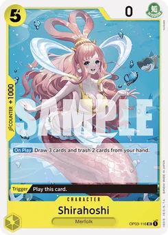 Shirahoshi OP03-116 R1 One Piece Card the Best
