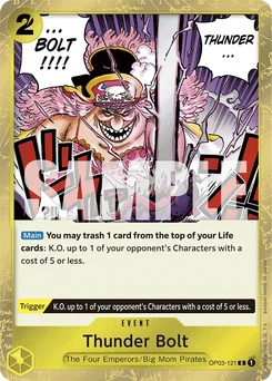 Thunder Bolt OP03-121 P3 One Piece Card the Best