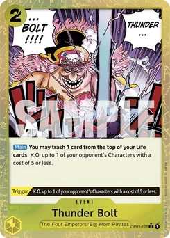 Thunder Bolt OP03-121 P4 One Piece Card the Best
