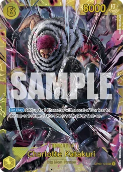 Charlotte Katakuri OP03-123 R1 One Piece Card the Best