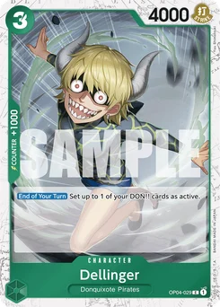 Dellinger OP04-029 P2 One Piece Card the Best