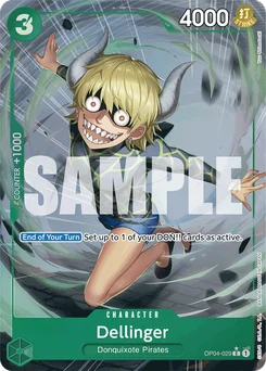 Dellinger OP04-029 P3 One Piece Card the Best