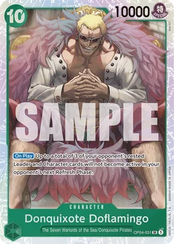 Donquixote Doflamingo OP04-031 R1 One Piece Card the Best